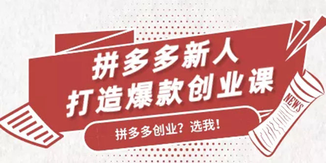 【1991期】拼多多新人打造爆款创业课：快速引流持续出单，适用于所有新人插图