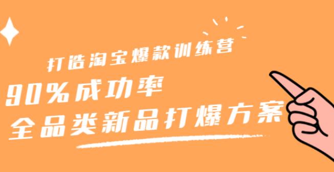 【副业2675期】打造淘宝爆款训练营，90%成功率：全品类新品打爆方案插图