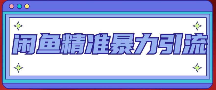 闲鱼怎么卖货：每天被动精准引流200+闲鱼精准引流客源技术（8节视频课）