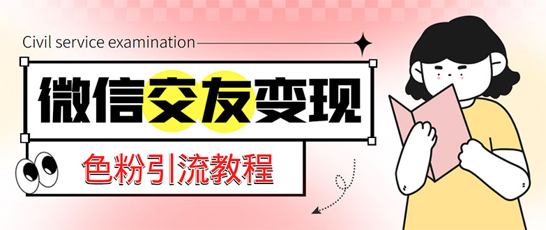 微信交友变现男粉项目，吸引全网LSP男粉精准变现，小白日入500+