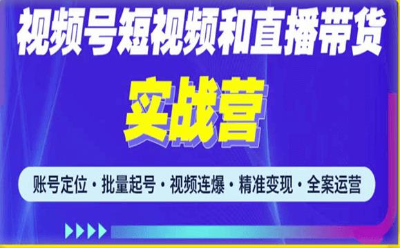 视频号怎么赚钱：2023最新微信视频号引流和变现全套运营实战课程