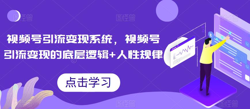 视频号怎么运营引流推广变现：玩转视频号引流变现的底层逻辑+人性规律