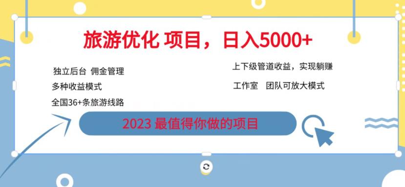 【第5444期】旅游卡项目怎么做：7.22旅游项目最新模式，独立后台+全国35+线路，日入5000+